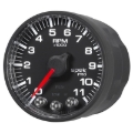Picture of Autometer Spek-Pro Gauge Tach 2 1/16in 11K Rpm W/ Shift Light & Peak Mem - Blk/Blk