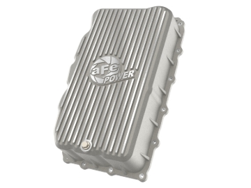 Picture of aFe 20-26 GM Trucks L6 3.0L Transmission Pan - Raw / Machined Fins