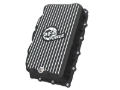 Picture of aFe 20-26 GM Trucks L6 3.0L Transmission Pan - Black w/ Machined Fins