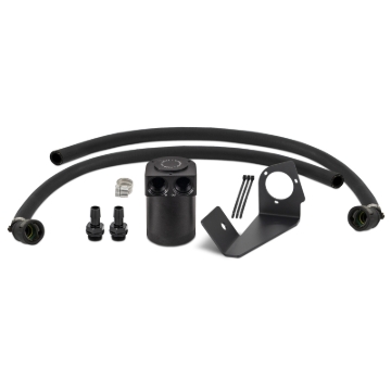 Picture of Mishimoto 2025+ RAM 1500 3.0L Hurricane Baffled Oil Catch Can Kit - Black