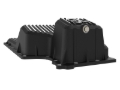Picture of aFe 20-25 GM Trucks L6 3.0L Engine Oil Pan - Black w/ Machined Fins
