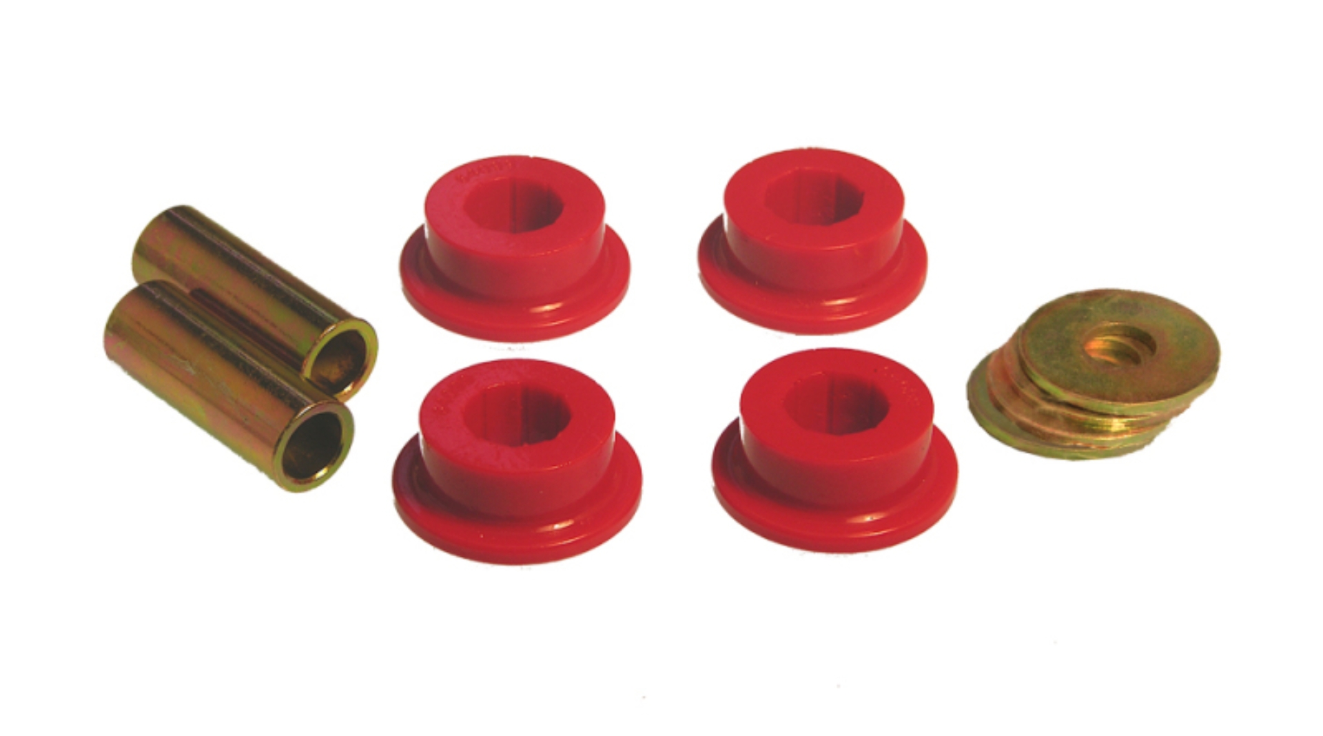 Picture of Prothane 84-87 Honda Civic/CRX Front Lower Control Arm Bushings - Red