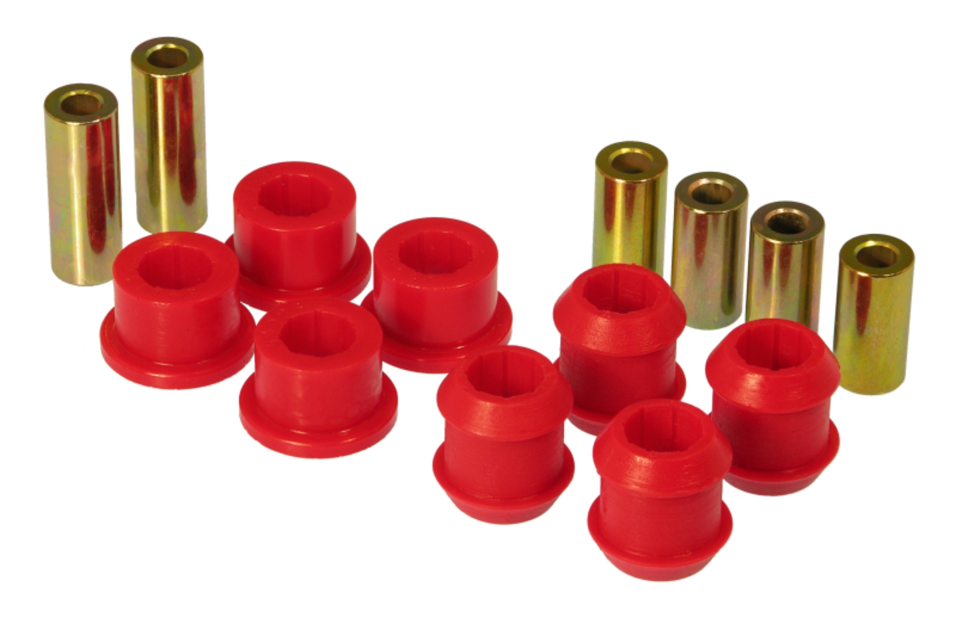 Picture of Prothane 88-91 Honda Civic Front Upper/Lower Control Arm Bushings - Red