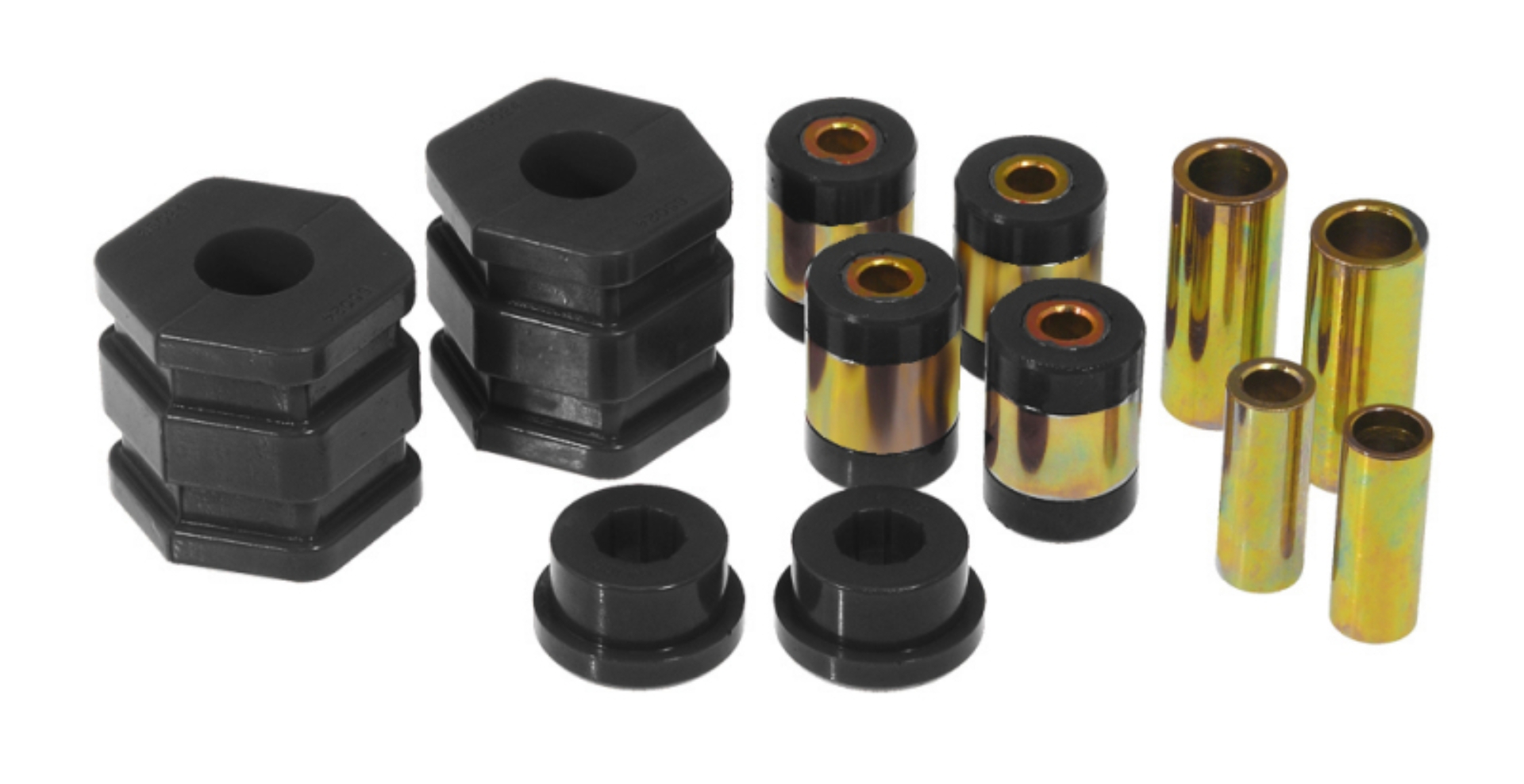Picture of Prothane 96-00 Honda Civic Front Upper/Lower Control Arm Bushings - Black