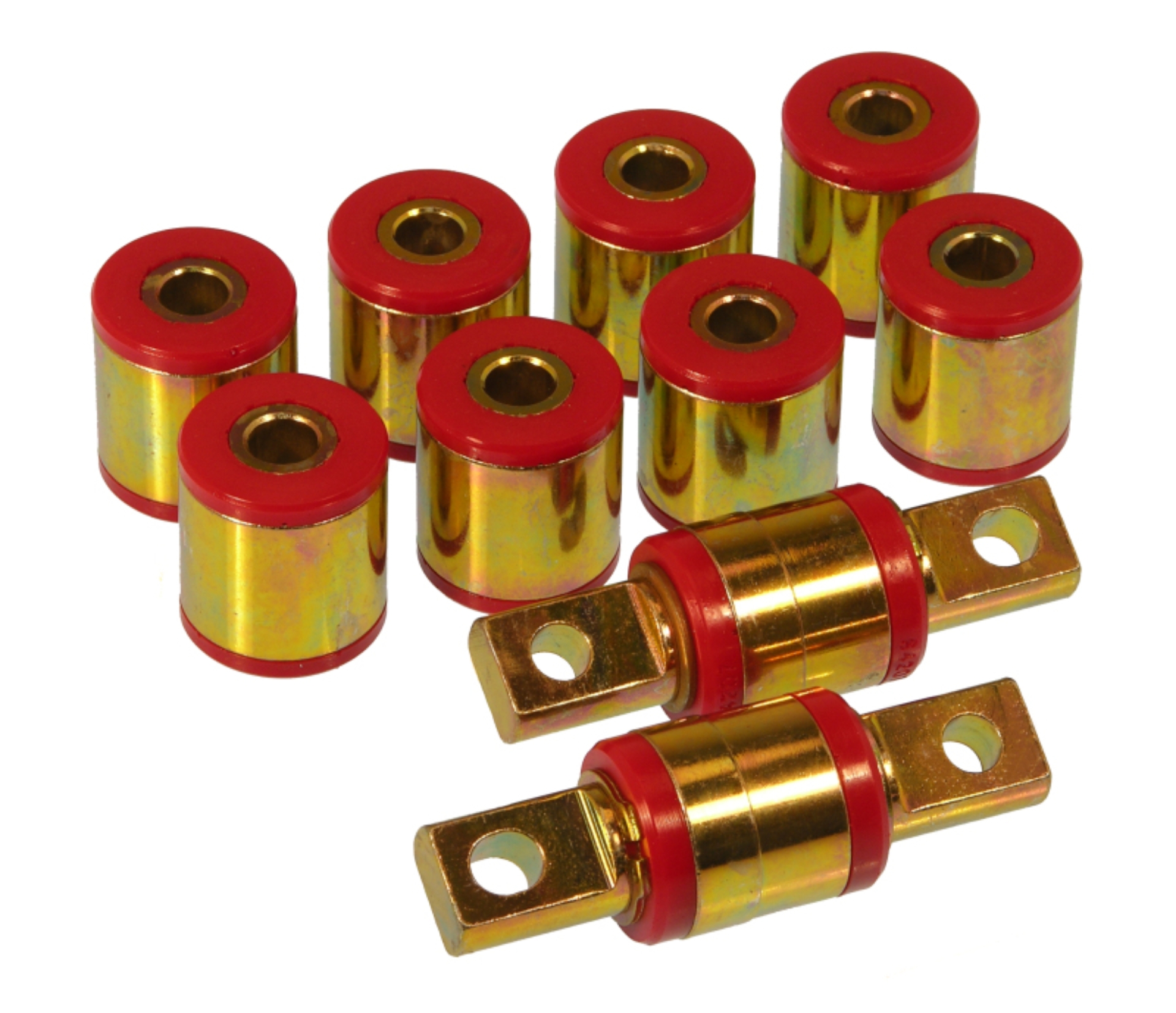 Picture of Prothane 90-97 Honda Accord Rear Upper/Lower Control Arm Bushings - Red