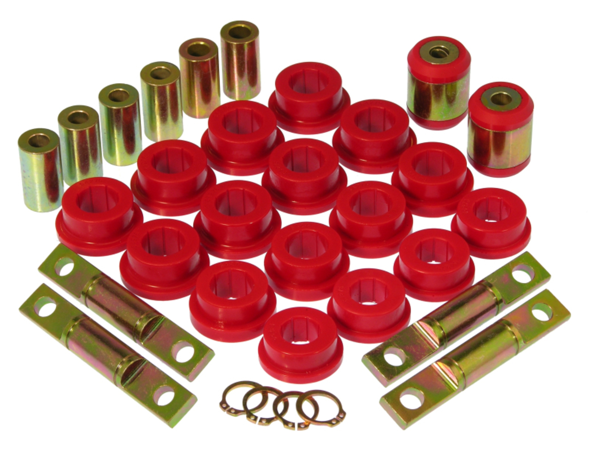 Picture of Prothane 01-02 Honda Civic Rear Control Arm Bushings - Red