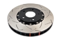Picture of DBA 03-05 Evo 8/9 Front Slotted 5000 Series 2 Piece Rotor Assembled w/ Black Hat