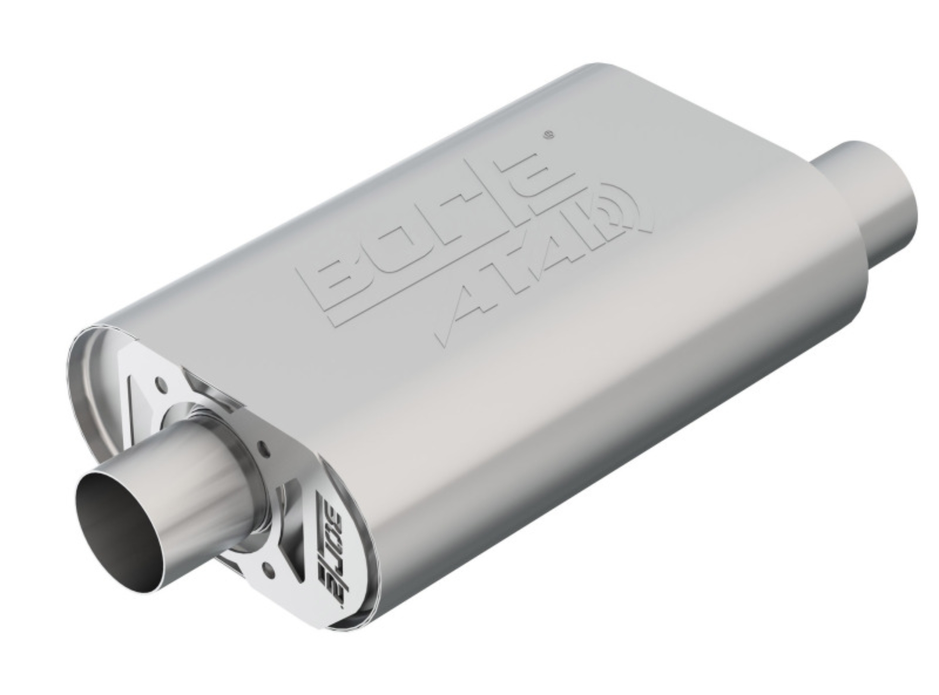 Picture of Borla CrateMuffler SBC Hot 350/383 2.5 inch Offset/Center 14in x 4.35in x 9in Oval Atak Muffler