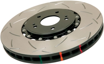 Picture of DBA 05-12 Corvette C6 w/Z51 pkg Front Slotted 5000 Series 2 Piece Rotor Assembled w/ Black Hat