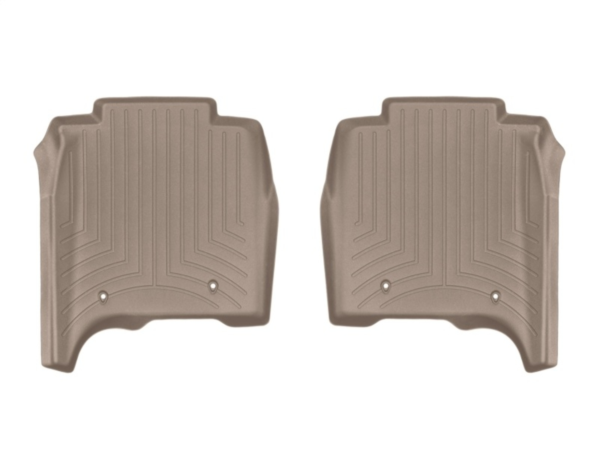 Picture of WeatherTech Rear FloorLiner - Tan Long Wheelbase w/ 2nd Row Console - 454805