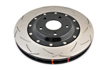 Picture of DBA 05-12 Corvette C6 w/Z06 pkg Front Slotted 5000 Series 2 Piece Rotor Assembled w/ Black Hat