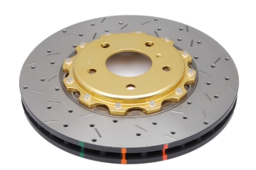 Picture of DBA 03-07 350Z / 03-04 G35 w/ Brembo Front Drilled & Slotted 5000 Series 2 Piece Rotor Assembled w/