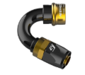 Picture of GReddy PRO/SPEC AN06 120 Degree Quick-Release Swivel Hose End(s) - Black / Gold