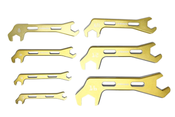 Picture of GReddy Angled AN Wrenches - Gold Anodized