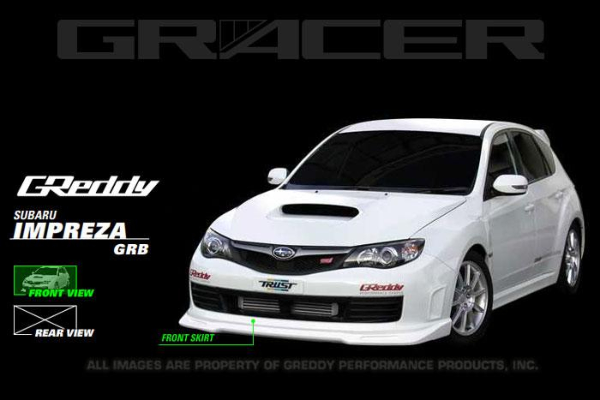 Picture of GReddy 08+ WRX & STi Front Lip Spoiler ** Must ask/call to order**