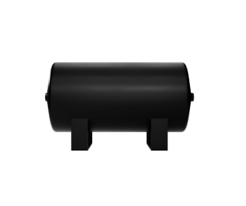 Picture of Firestone Air Tank 2 Gallon 7in. x 14.5in. (2) 1/4in. NPT Ports 150 PSI Max - Black (WR17609462)