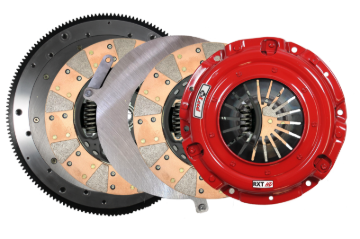 Picture of McLeod 18-23 Ford Mustang RXT Twin Disc Clutch Kit 1 1/8 x 26 Spline 164T 8 Bolt AL Flywheel