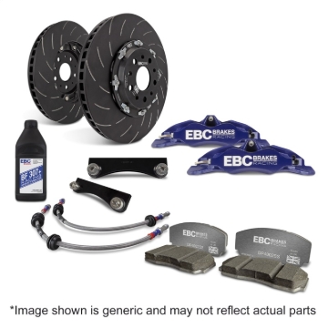Picture of EBC Racing 01-07 Acura RSX Type-S 2.0L Blue Apollo-4 Calipers 330mm Rotors Front Big Brake Kit