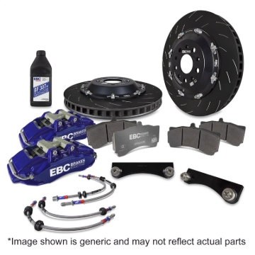 Picture of EBC Racing 08-16 Mitsubishi Lancer Evo 10 2.0T Blue Apollo-6 355mm Rotors Front Big Brake Kit
