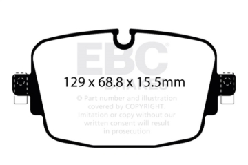 Picture of EBC Racing 20-24 Audi RS6 4.0TT Rear RP-1 Race Brake Pads