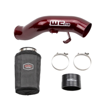 Picture of Wehrli 03-07 Ford 6.0L Powerstroke 4in Intake Kit - Semi-Gloss Black