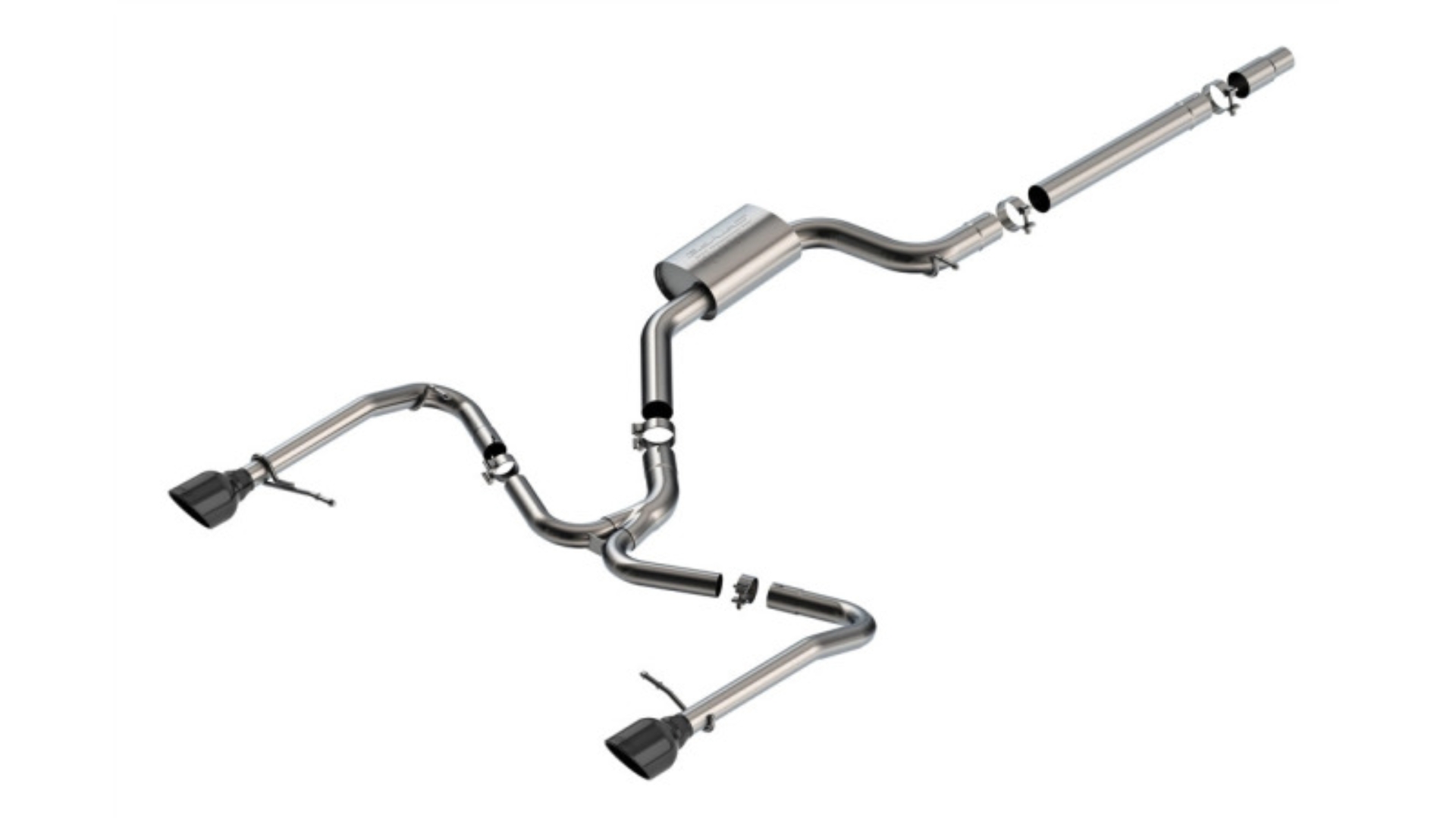 Picture of Borla 22-25 Volkswagen Jetta GLI S-type Cat-Back Exhaust w/ 5in Black Chrome Tips