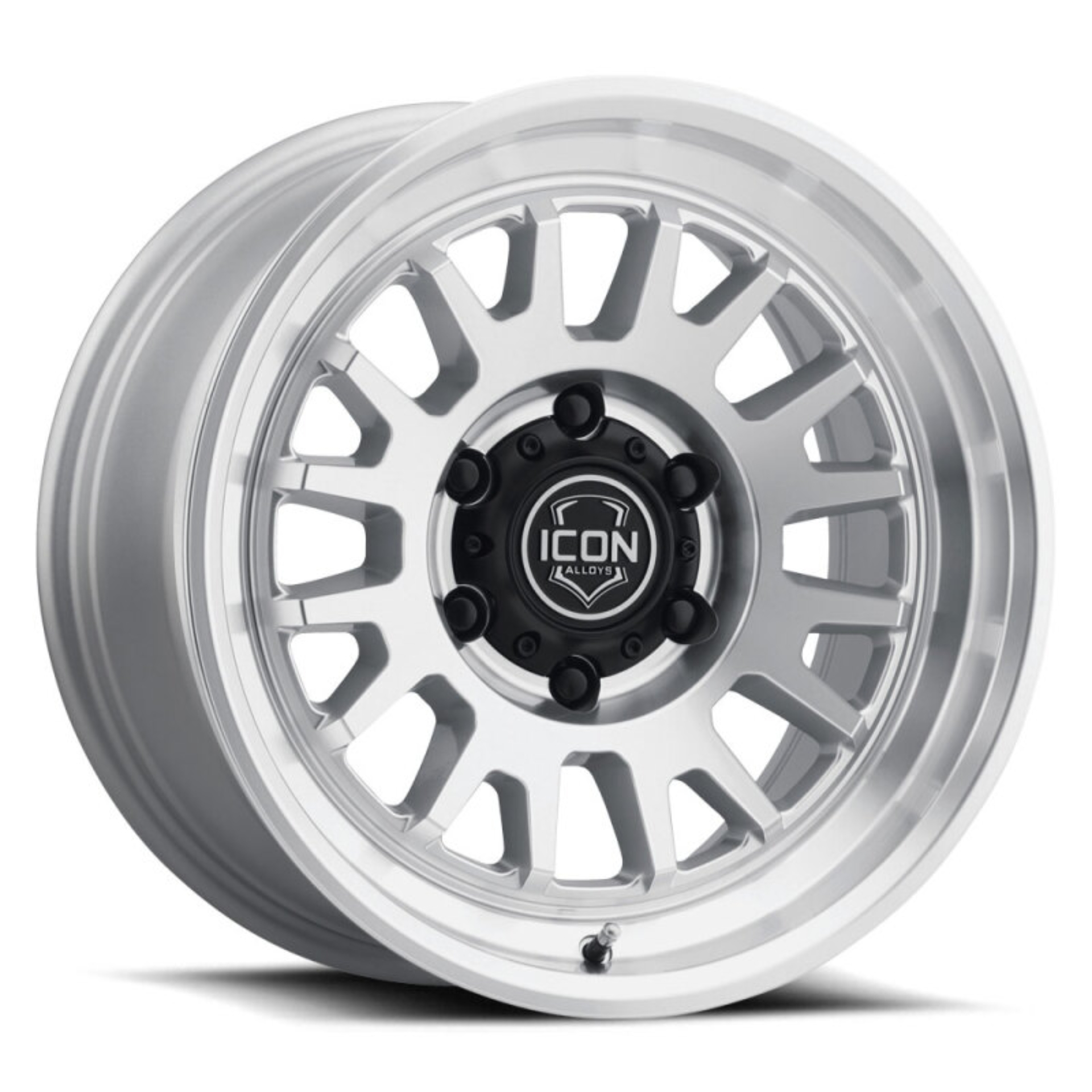 Picture of ICON Anza 17x8.5 5x150 25mm Offset 5.75in BS Silver Machined Wheel