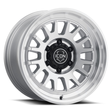 Picture of ICON Anza 17x8.5 5x150 25mm Offset 5.75in BS Silver Machined Wheel
