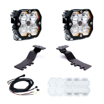 Picture of Baja Designs 2024+ Toyota Tacoma Squadron Pro 2.0 A-Pillar Kit (Driving/Combo) - Clear