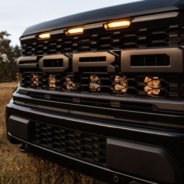 Picture of Baja Designs 2021+ Ford Raptor (Incl. 2024 R/37) Squadron Pro 2.0 Behind Grille Kit (MP) - Clear