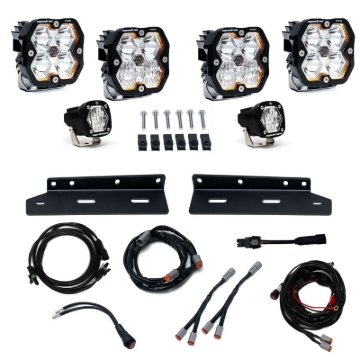 Picture of Baja Designs 21-25 Ford Raptor Squadron Pro 2.0/S1 Fog Pocket Kit (Multi Patterns) - Clear