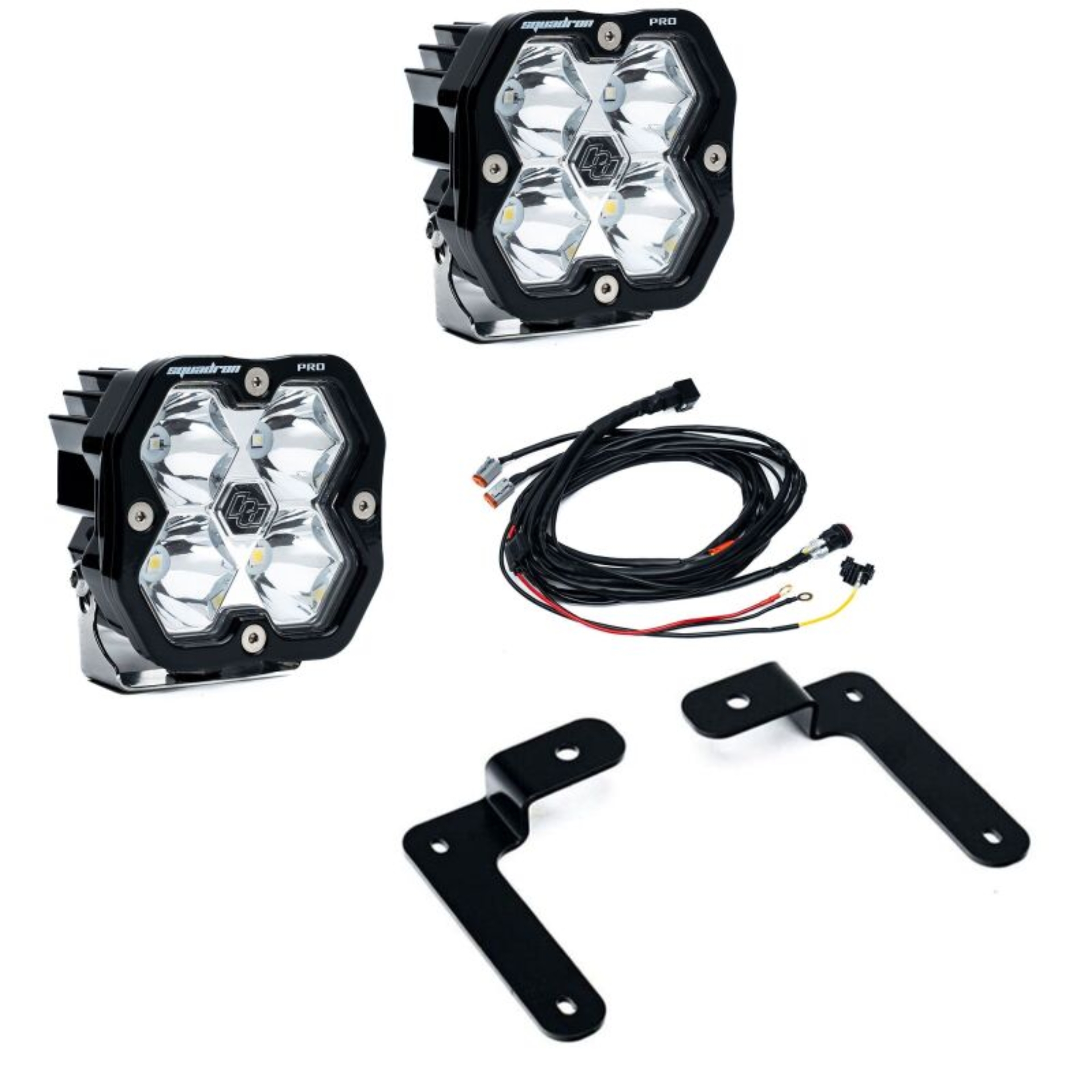 Picture of Baja Designs 18-25 Jeep JL/JT Squadron Pro 2.0 A-Pillar Kit (Spot) - Clear