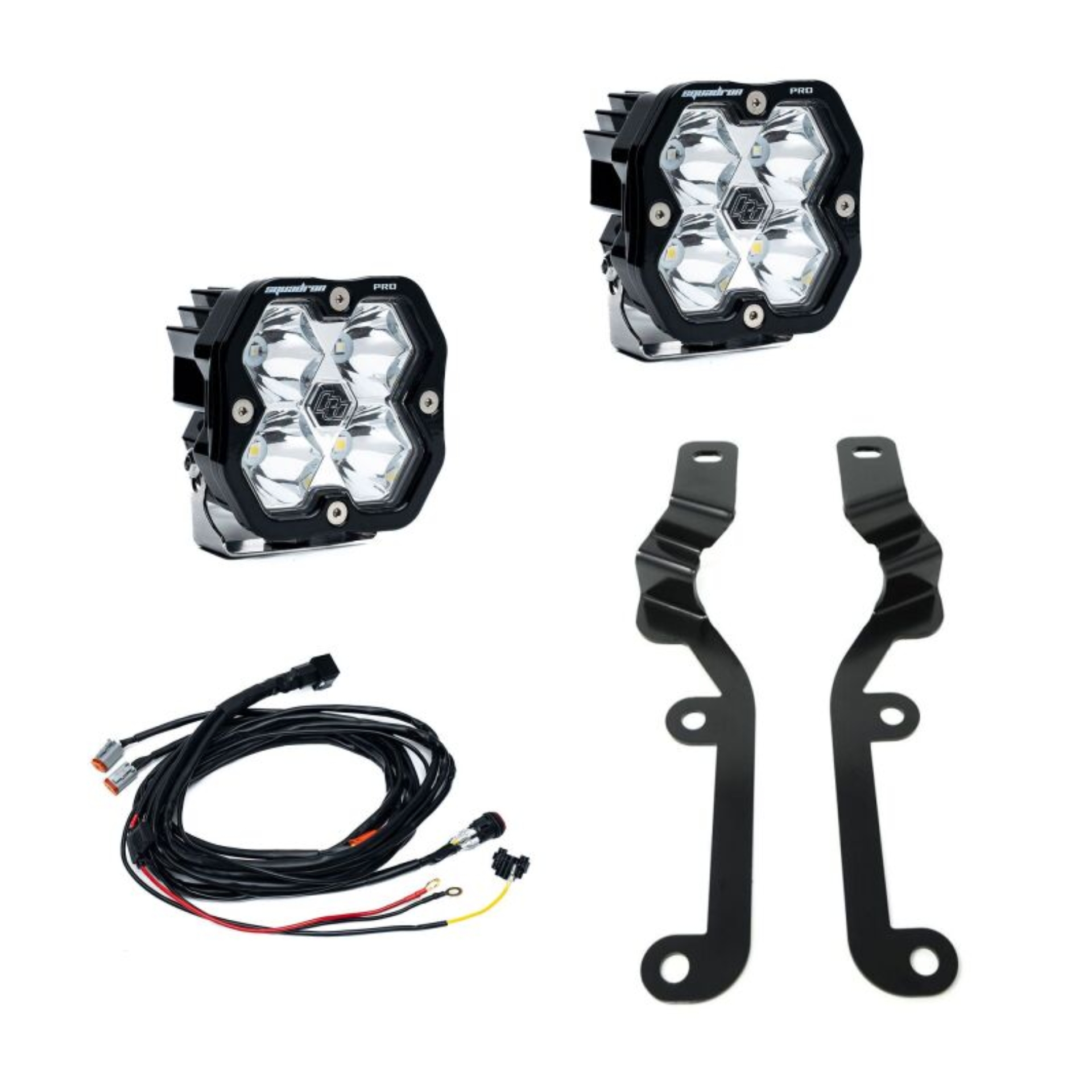 Picture of Baja Designs 19-24 Chevy Silverado 1500 Squadron Pro 2.0 A-Pillar Kit (Spot) - Clear