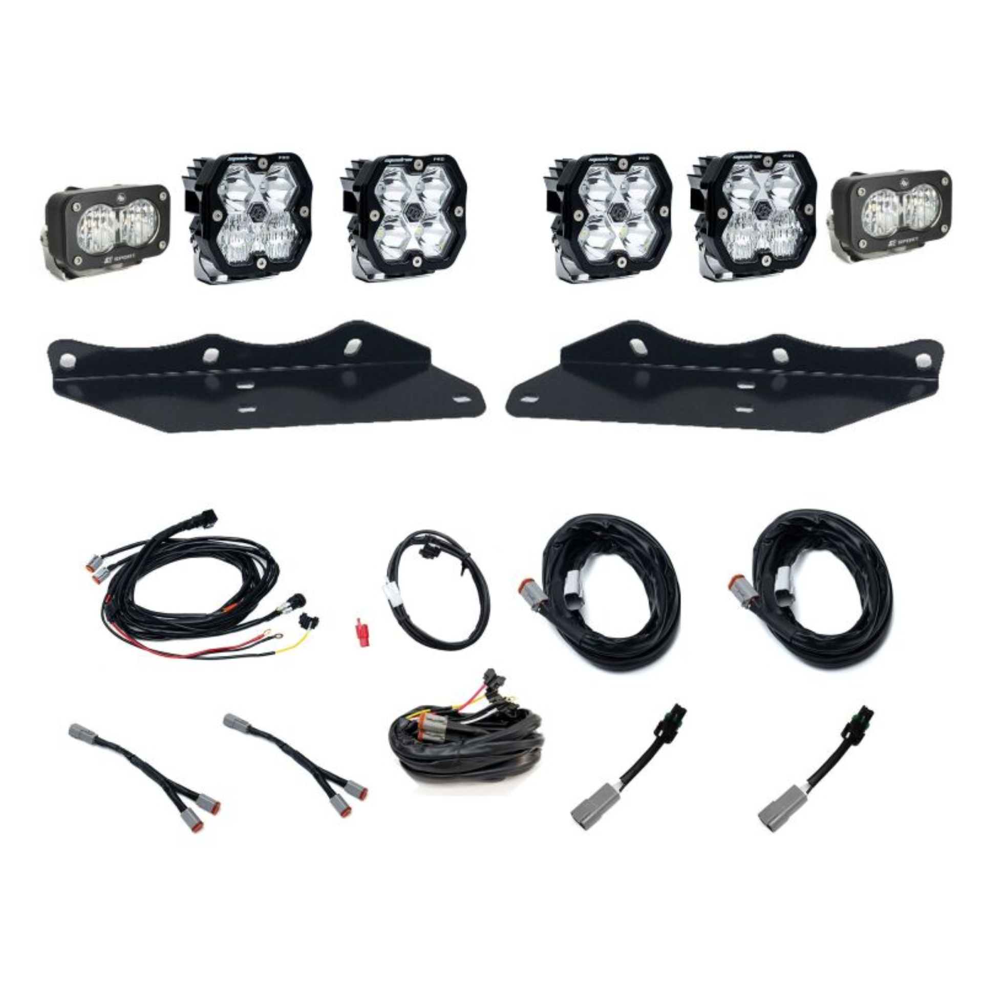 Picture of Baja Designs 17-20 Ford Raptor Squadron Pro 2.0/S2 Fog Pocket Kit (Multi Patterns) - Clear