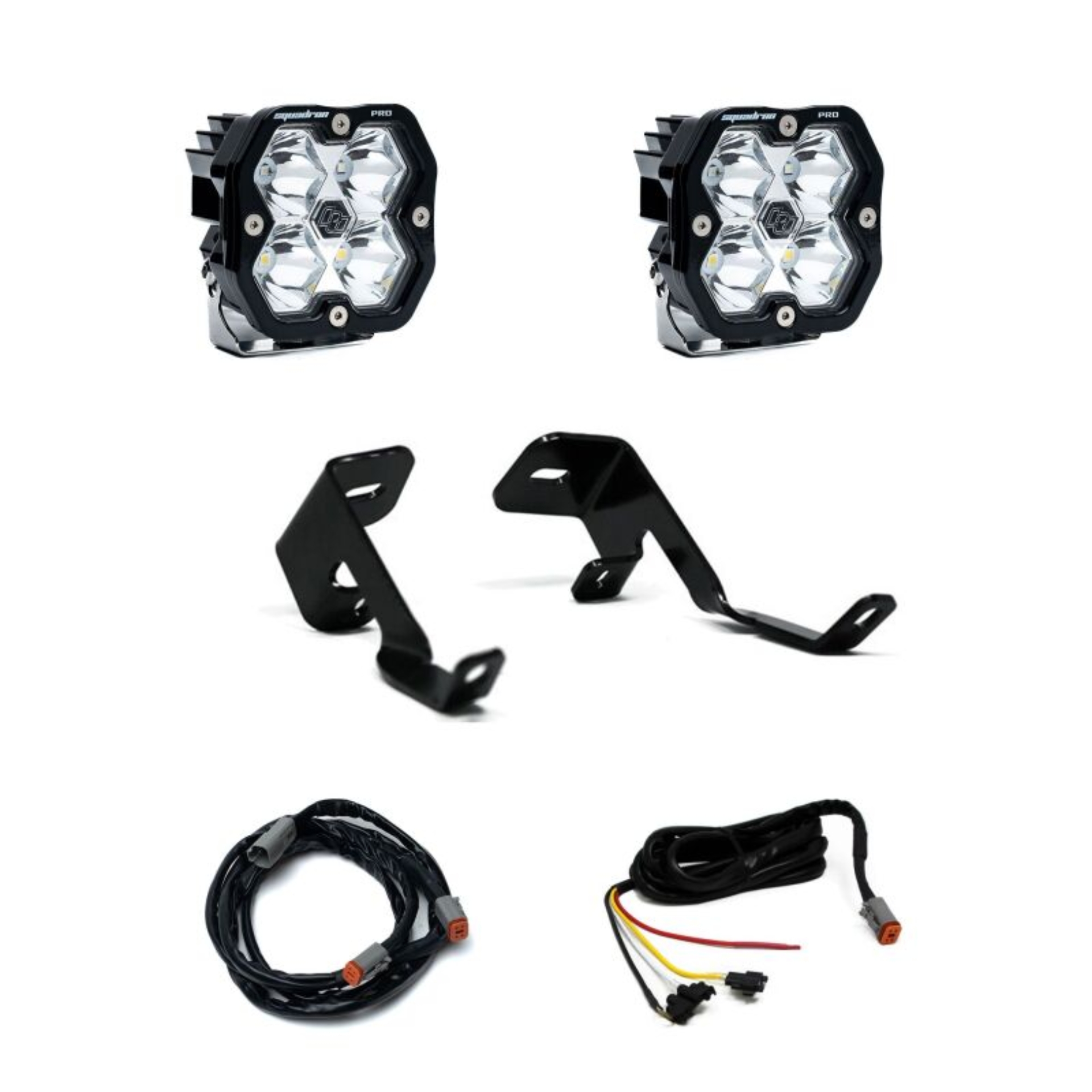 Picture of Baja Designs 15-20 Ford F-150 / 17-20 Ford Raptor Squadron Pro 2.0 A-Pillar Kit (Spot) - Clear