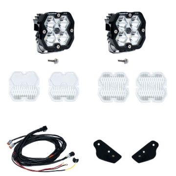 Picture of Baja Designs 21-25 Ford Bronco (Incl. 22-25 Raptor) Squadron Pro 2.0 A-Pillar Kit Tgl (Spot) - Clear
