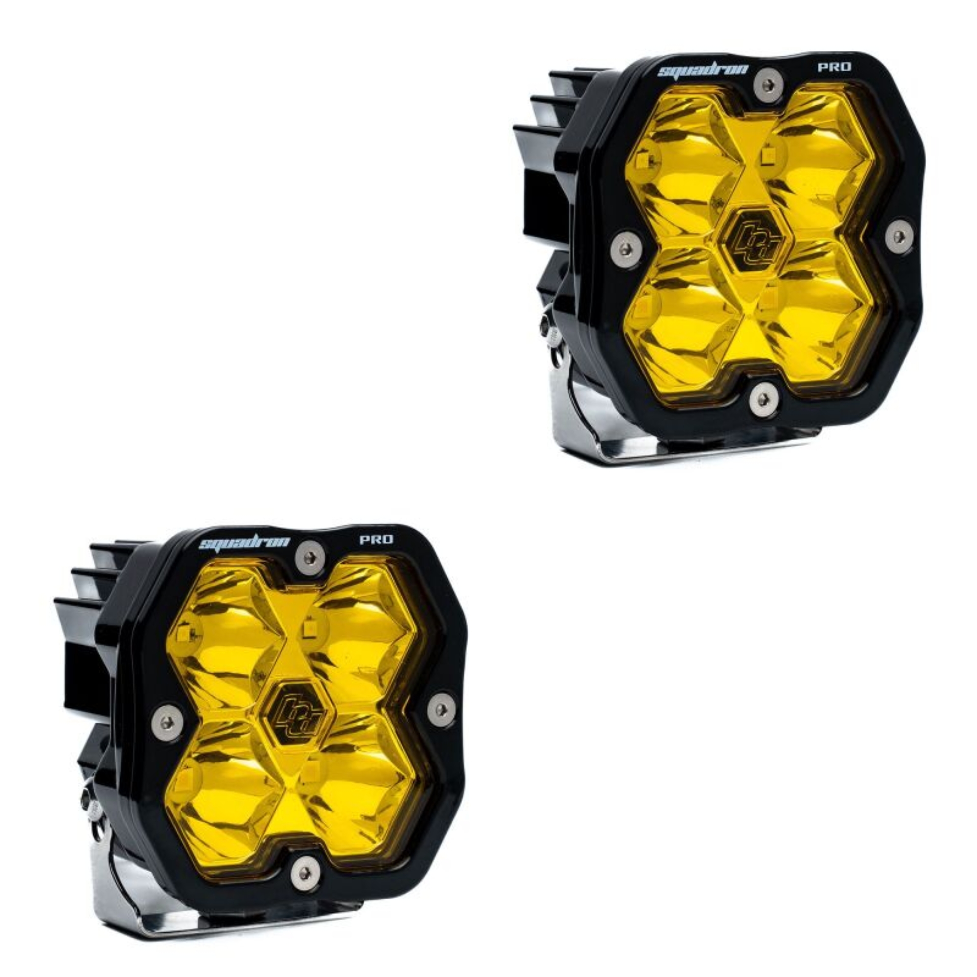 Picture of Baja Designs Squadron 2.0 Pro (Pair) LED Spot / No Harness - Baja Amber