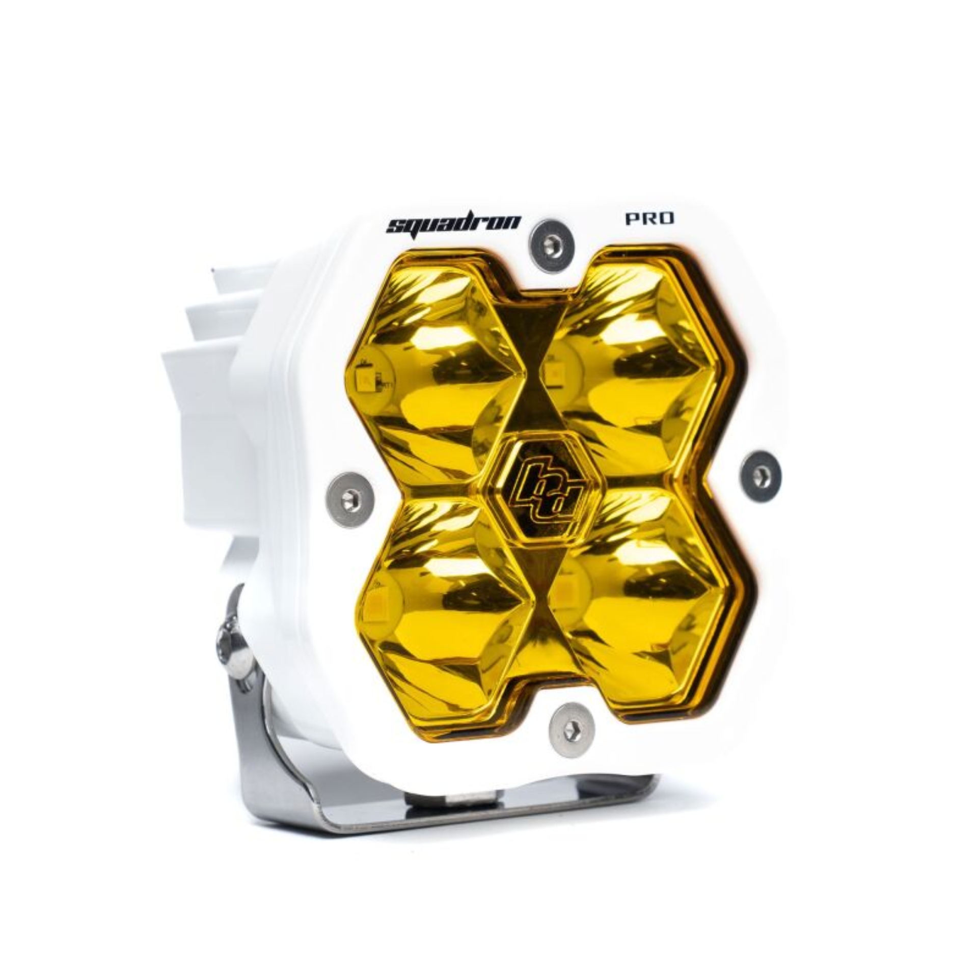 Picture of Baja Designs Squadron 2.0 Pro LED Spot - Baja Amber w/White Housing