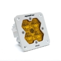 Picture of Baja Designs Squadron 2.0 Pro LED Wide Cornering (Flush Mount) - Baja Amber w/White Housing