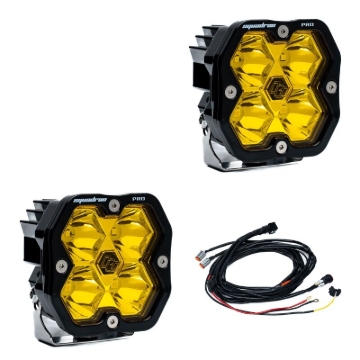 Picture of Baja Designs Squadron 2.0 Pro LED Spot (Pair) - Baja Amber