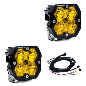 Picture of Baja Designs Squadron 2.0 Pro LED Driving/Combo (Pair) - Baja Amber