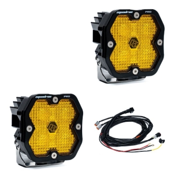 Picture of Baja Designs Squadron 2.0 Pro LED Work/Scene (Pair) - Baja Amber