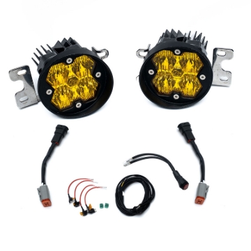 Picture of Baja Designs 16-21 Toyota RAV4/14-19 Highlander Squadron Sport 2.0 Fog Pocket Kit (WC) - Baja Amber