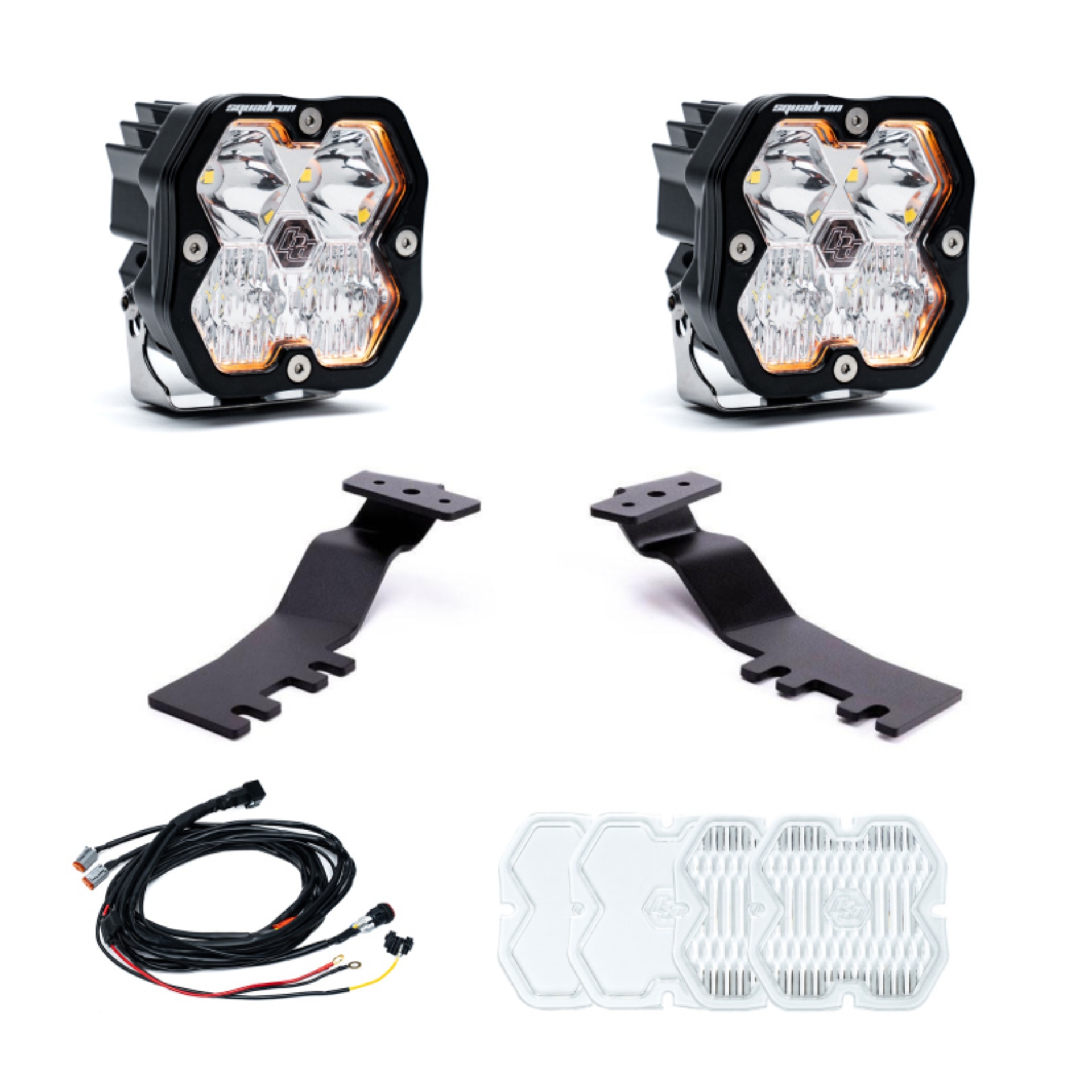 Picture of Baja Designs 2025+ Toyota 4Runner Squadron Sport 2.0 A-Pillar Kit (Driving/Combo) - Clear