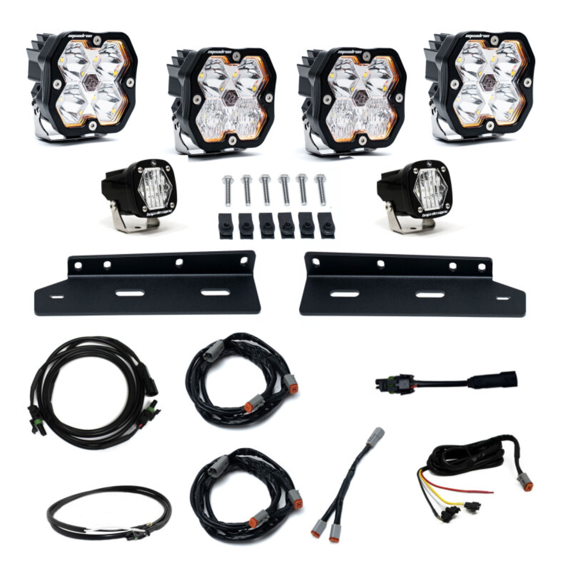 Picture of Baja Designs 21-25 Ford Raptor Squadron Sport 2.0 Fog Pocket Kit (Multi Patterns) - Clear