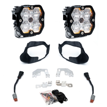 Picture of Baja Designs 19-24 Mercedes Sprinter 1500/2500/3500 Squadron Sport 2.0 Fog Pocket Kit (WC) - Clear