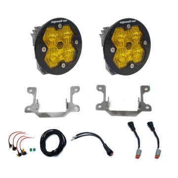Picture of Baja Designs 19-25 Ram 2500/3500 Squadron Sport 2.0 Fog Pocket Kit (Wide Cornering) - Baja Amber