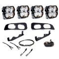 Picture of Baja Designs 2023+ Ford SD Squardon Pro 2.0 Dual Fog Pocket Kit Upfitter (Multi Patterns) - Clear