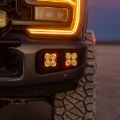 Picture of Baja Designs 2023+ Ford SD Squardon Pro 2.0 Dual Fog Pocket Kit Upfitter (Multi Patterns) - Clear