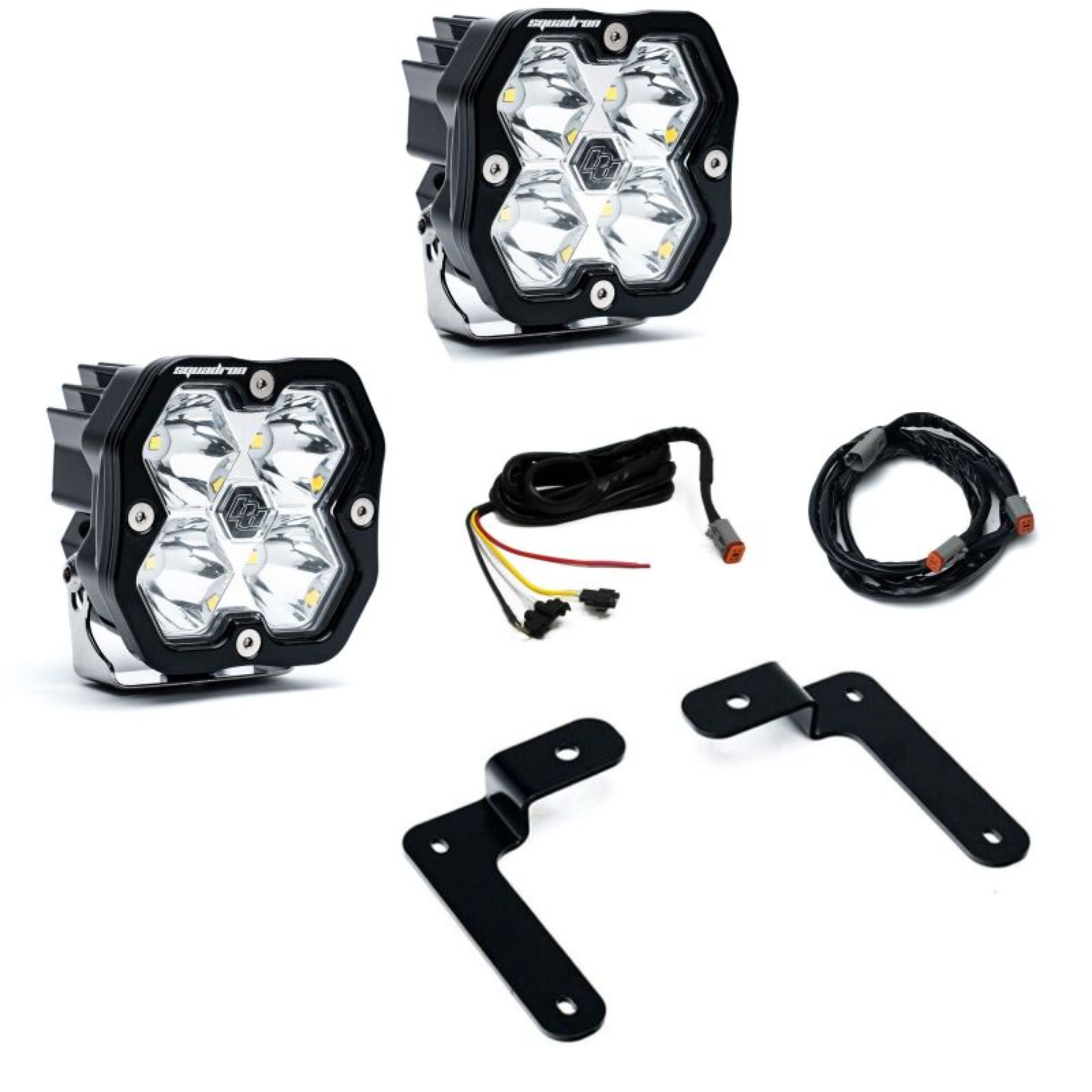 Picture of Baja Designs 18-25 Jeep JL/JT / 20-25 Gladiator Squadron Spt 2.0 A-Pillar SPTSMN w/UP (Spot) - Clear